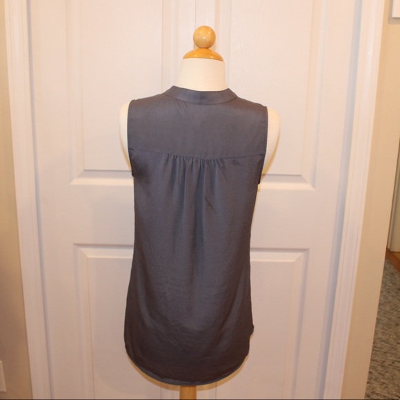 J. Crew Factory Button Down Tank Career Blouse - Picture 2 of 7